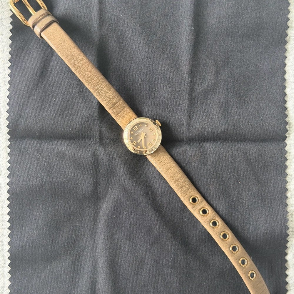 Marc by Marc Jacob’s Tan Leather Strap Watch